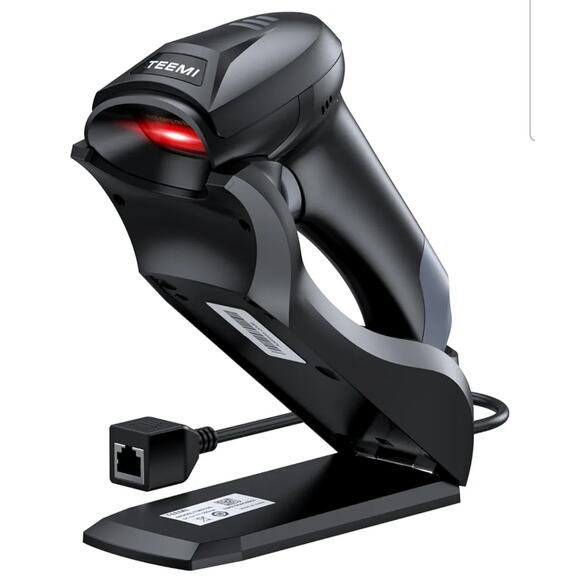 TEEMI TMSL-56 QR Bluetooth 2D Barcode Scanner + Cradle - Picture 1 of 9
